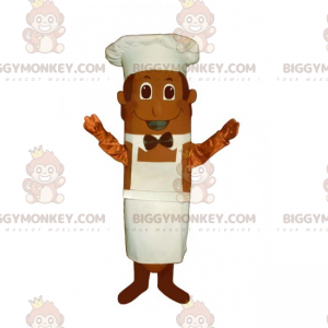 Kostium maskotki szefa kuchni BIGGYMONKEY™ z muszką -
