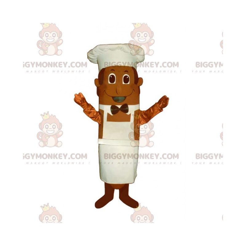 Chef-kok BIGGYMONKEY™ mascottekostuum met vlinderdas -