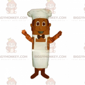 Traje de mascote Chef BIGGYMONKEY™ com gravata borboleta –