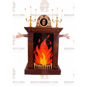 Fireplace BIGGYMONKEY™ Mascot Costume – Biggymonkey.com