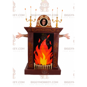 Fireplace BIGGYMONKEY™ Mascot Costume - Biggymonkey.com