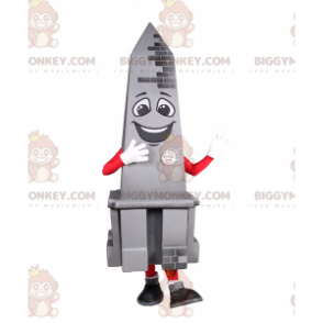 Costume da mascotte Obelisco sorridente BIGGYMONKEY™ -