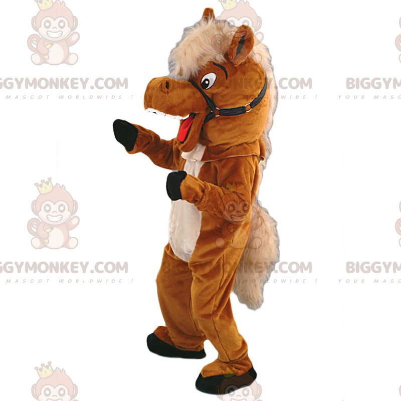 Soft Furry Horse BIGGYMONKEY™ maskotkostume - Biggymonkey.com