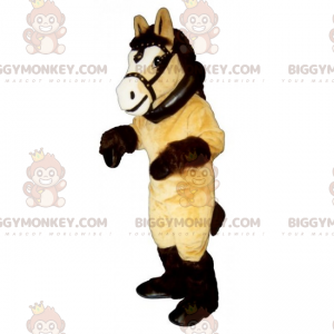 Horse BIGGYMONKEY™ Mascot Costume with Large Harness –