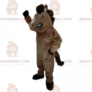 Costume de mascotte BIGGYMONKEY™ de cheval en colère -