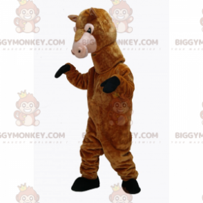 Costume de mascotte BIGGYMONKEY™ de cheval marron -