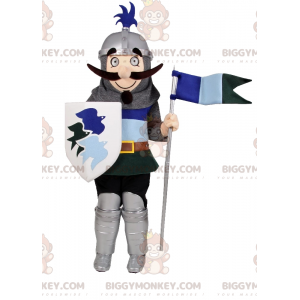 Costume de mascotte BIGGYMONKEY™ de chevalier en armure -