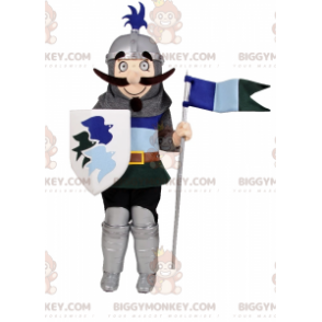Costume de mascotte BIGGYMONKEY™ de chevalier en armure -