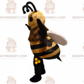 Traje de mascote de cabra BIGGYMONKEY™ em vestido austríaco –