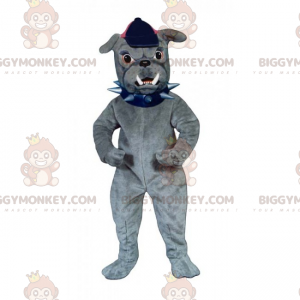 Dog BIGGYMONKEY™ Mascot Costume - Bulldog with Cap –