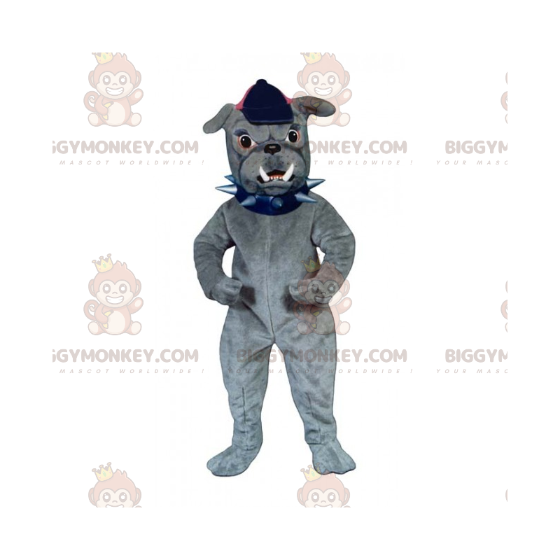 Costume da mascotte cane BIGGYMONKEY™ - Bulldog con cappuccio -