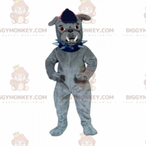 Koiran BIGGYMONKEY™ maskottiasu - Bulldog ja lippalakki -