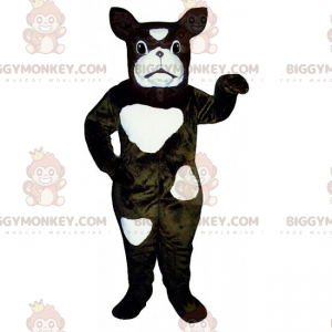 Hund BIGGYMONKEY™ Maskottchen-Kostüm – gefleckte französische