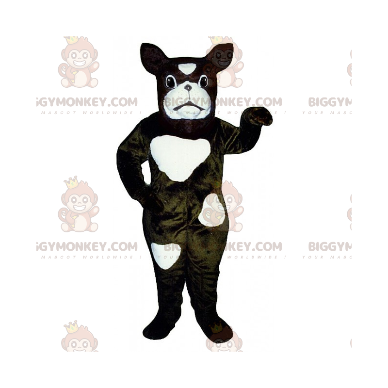 Hund BIGGYMONKEY™ maskotdräkt - prickig fransk bulldogg -