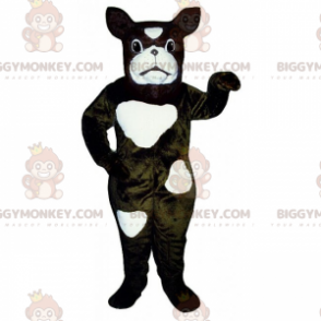 Hond BIGGYMONKEY™ Mascottekostuum - Franse Bulldog gevlekt -