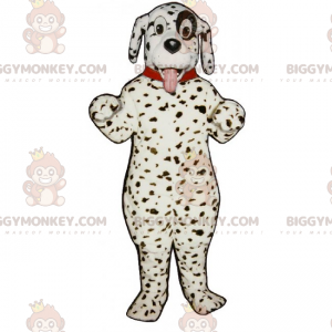 Koiran BIGGYMONKEY™ maskottiasu - Dalmatialainen kauluspannassa
