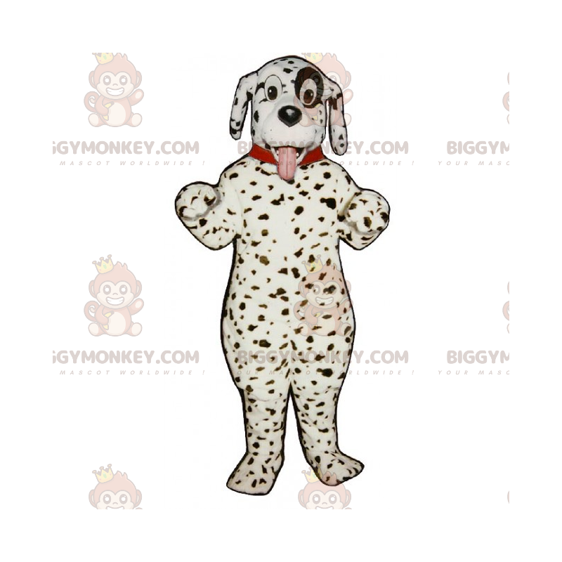 Kostým maskota psa BIGGYMONKEY™ - dalmatin s obojkem –