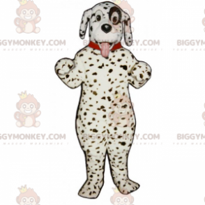 Hunde BIGGYMONKEY™ maskotkostume - Dalmatiner med halsbånd -
