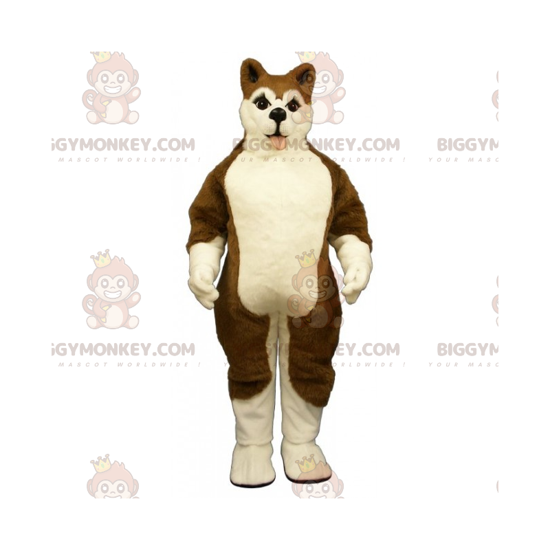 Costume da mascotte cane BIGGYMONKEY™ - Husky marrone -