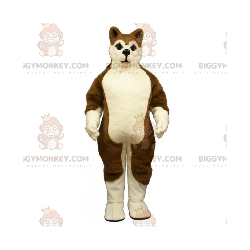 Dog BIGGYMONKEY™ Mascot Costume - Brown Husky - Biggymonkey.com