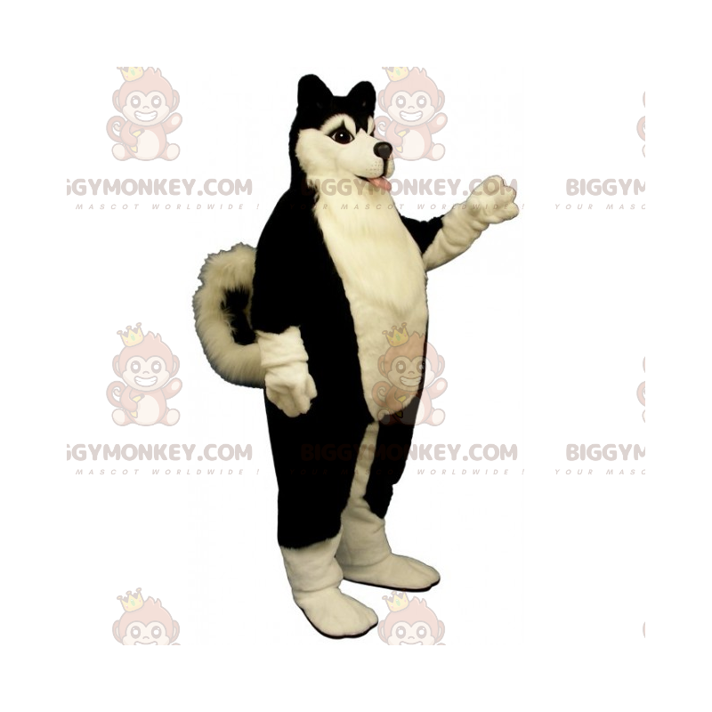 Costume de mascotte BIGGYMONKEY™ de chien - Husky noir -