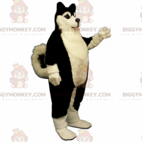 Hond BIGGYMONKEY™ Mascottekostuum - Black Husky -