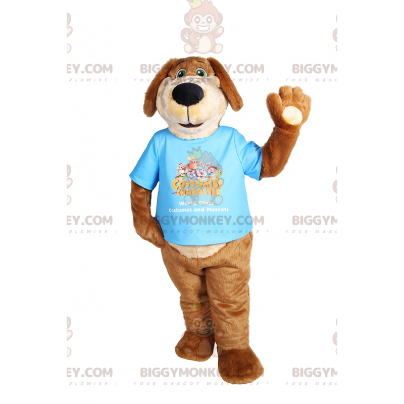 BIGGYMONKEY™ Mascottekostuum met lange oren hond T-shirt -