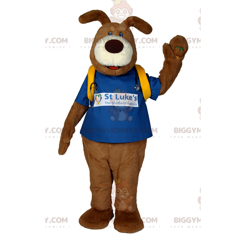 Hund BIGGYMONKEY™ maskotdräkt med läkaretillbehör - BiggyMonkey
