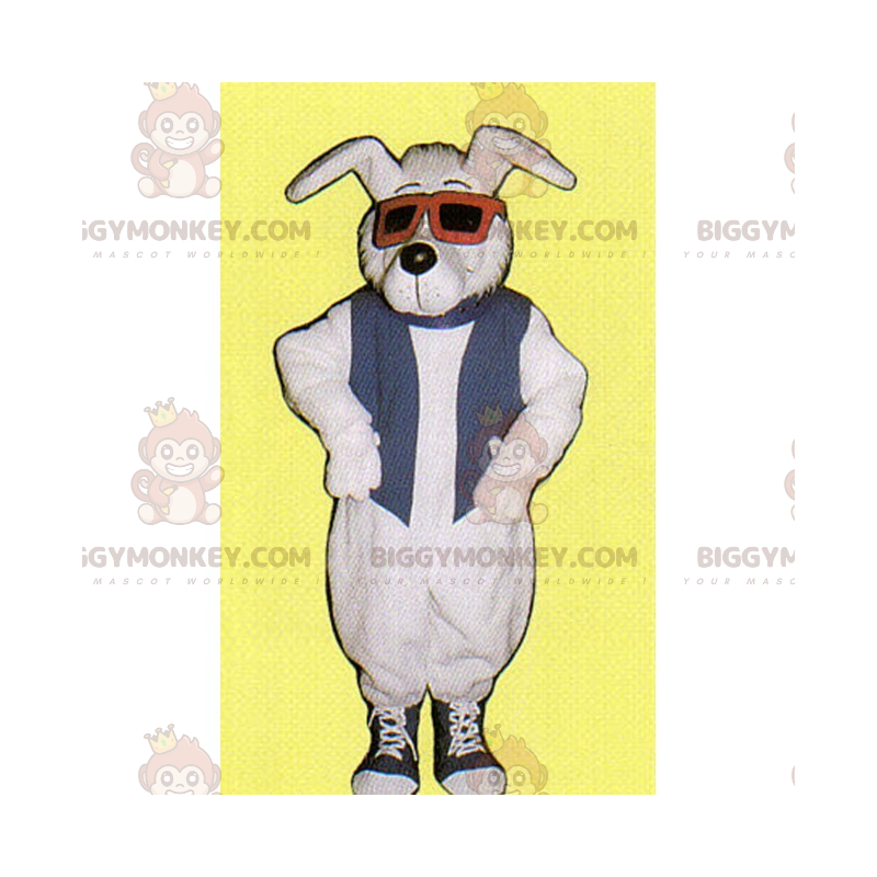 Costume de mascotte BIGGYMONKEY™ de chien avec baskets et