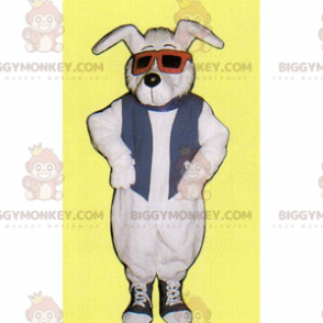 Costume da mascotte cane BIGGYMONKEY™ con scarpe da ginnastica