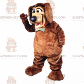 Koiran BIGGYMONKEY™ maskottiasu, jossa kaulus ja etiketti -