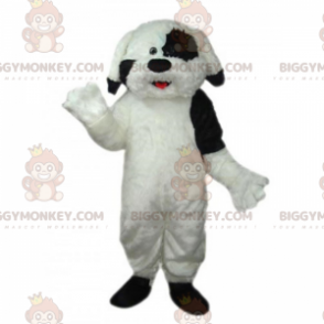 BIGGYMONKEY™ Costume da mascotte Cane bianco con macchie nere