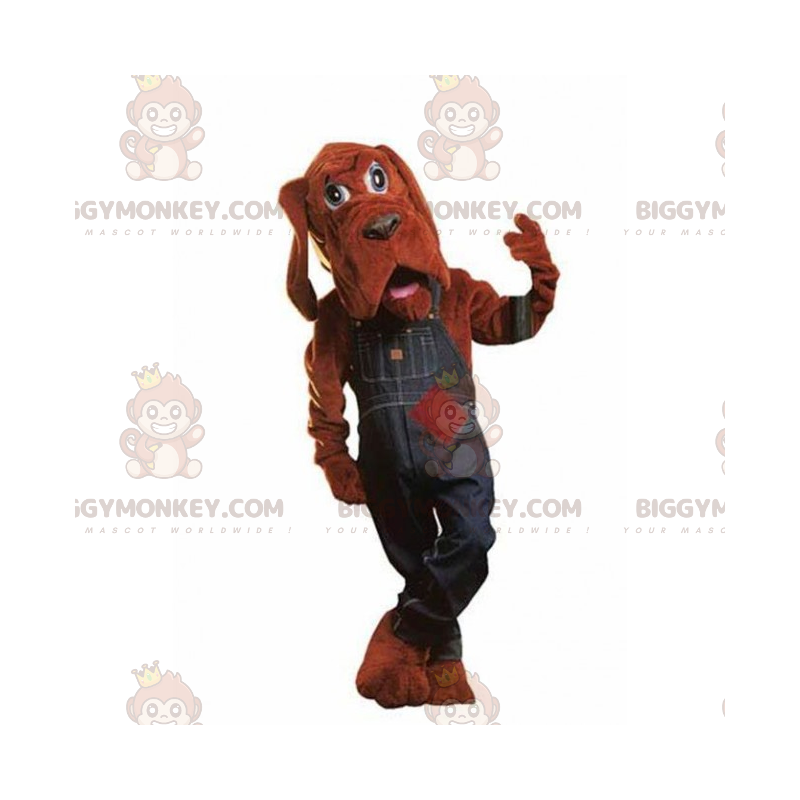 Costume de mascotte BIGGYMONKEY™ de chien de St Hubert avec