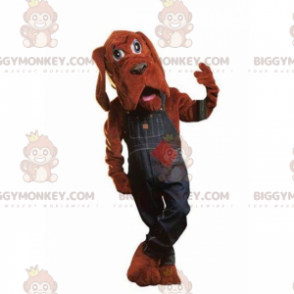 Kostým s maskotem St Hubert's Dog BIGGYMONKEY™ s džínovou
