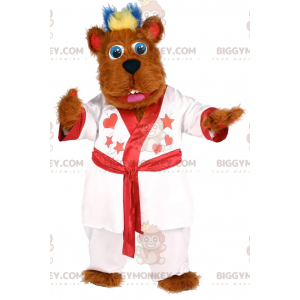 Costume da mascotte BIGGYMONKEY™ per cane con accappatoio