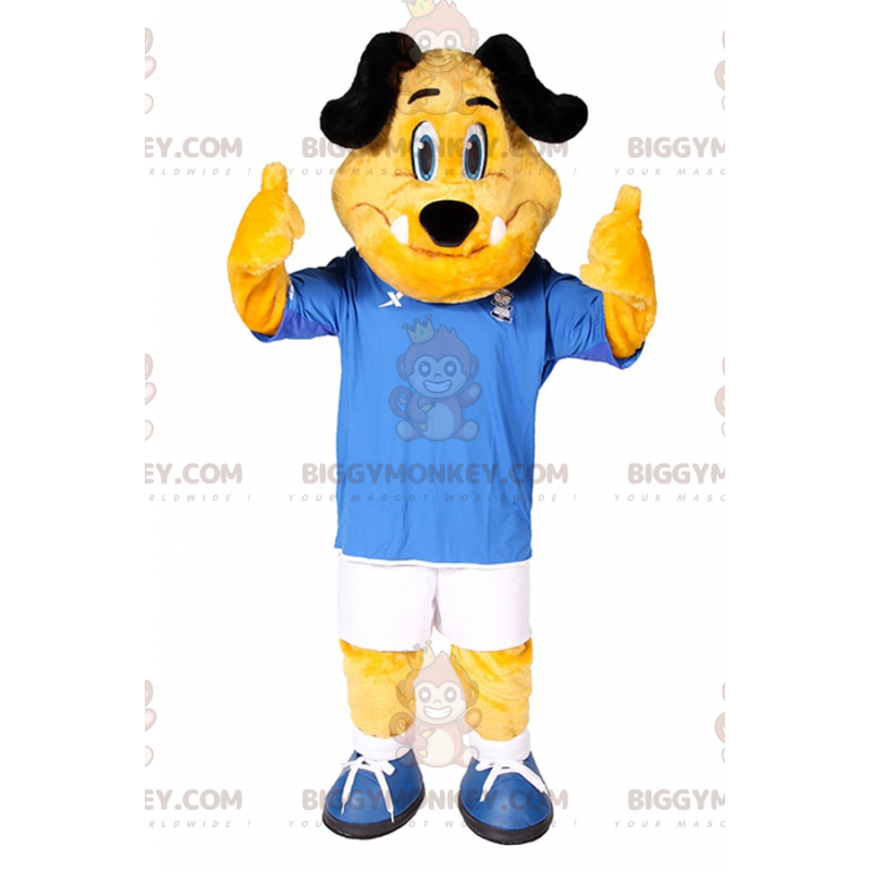 BIGGYMONKEY™ Dog Mascot Costume In Soccer Outfit –