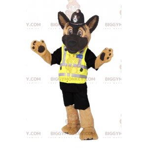 BIGGYMONKEY™ Dog Mascot Costume In Policeman Outfit –