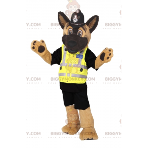 Traje de mascote de cachorro BIGGYMONKEY™ com roupa de policial