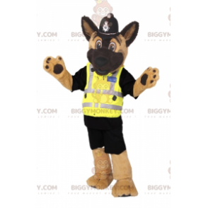 Costume de mascotte BIGGYMONKEY™ de chien en tenue de policier