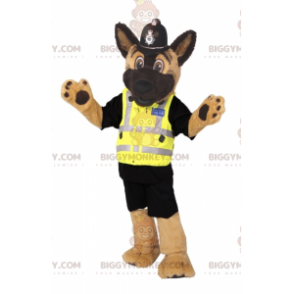 Disfraz de mascota de perro BIGGYMONKEY™ con traje de policía -