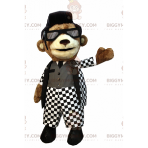 BIGGYMONKEY™ Rock'n'Roll Outfit Hundemaskotkostume -