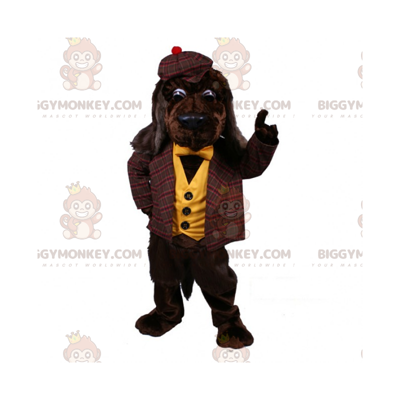 Traje de mascote de cachorro BIGGYMONKEY™ em traje típico