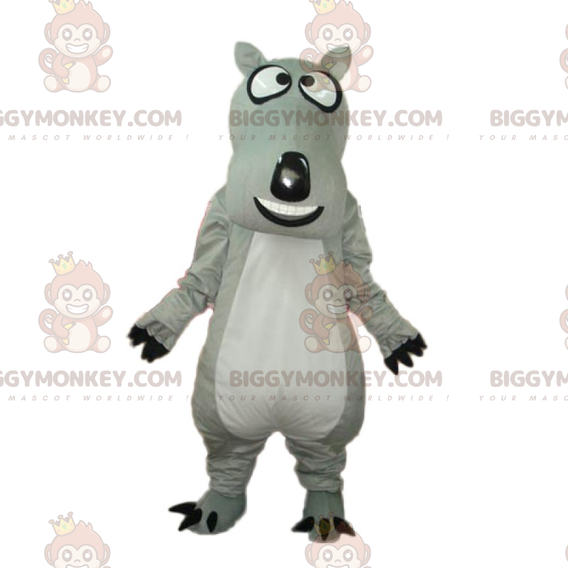 Στολή μασκότ Big Head Grey Dog BIGGYMONKEY™ - Biggymonkey.com