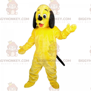 Traje de mascote de cachorro amarelo e preto BIGGYMONKEY™ –