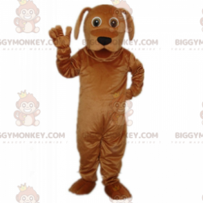 Brun hund med lange ører BIGGYMONKEY™ maskotkostume -