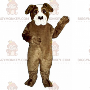 Brown and White Dog BIGGYMONKEY™ Mascot Costume -