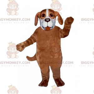 Costume mascotte BIGGYMONKEY™ cane marrone e nero -