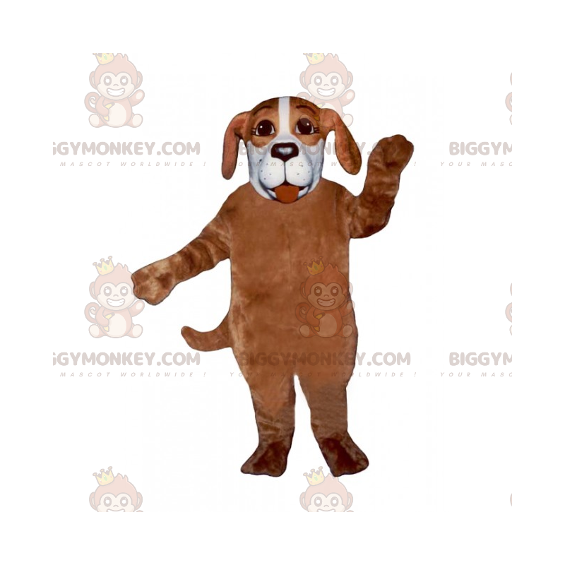 Costume mascotte BIGGYMONKEY™ cane marrone e nero -