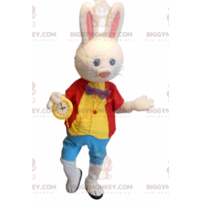 Alice in Wonderland White Rabbit BIGGYMONKEY™ Mascot Costume –