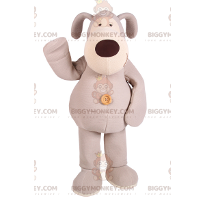 Grauer Plüsch-Hund BIGGYMONKEY™ Maskottchen-Kostüm -